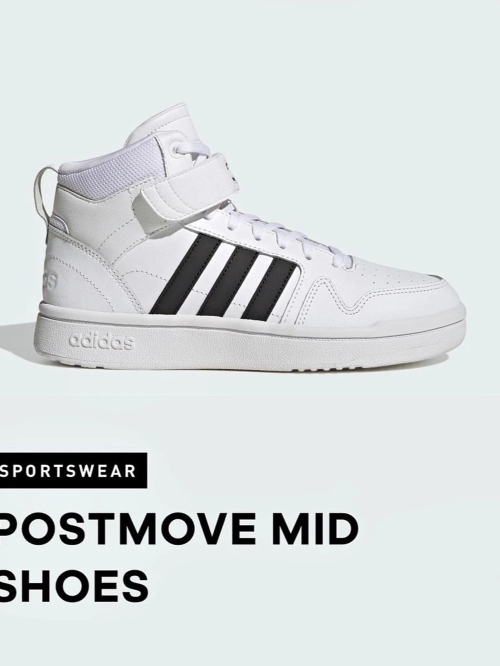 Adidas Mid Sneakers White & Black